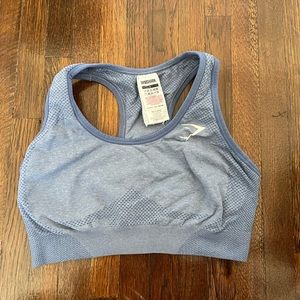 Gymshark sports bra. Baby blue. Size small.